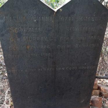 SCHOEMAN Jozef Johannes 1884-1914 &amp; Catarina Johanna MURRAY 1886-1914
