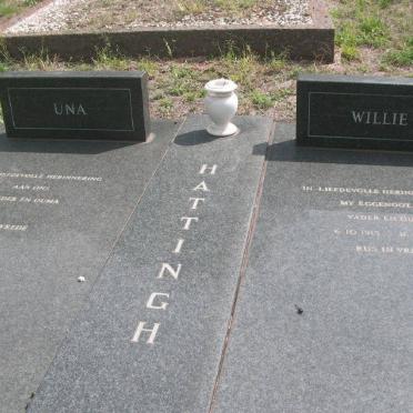 HATTINGH Willie 1915-1986 &amp; Una 1930-