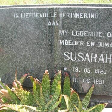 ERICKSON Susarah 1920-1991