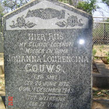 GOUWS Johanna Lourencina nee SMIT 1876-1949
