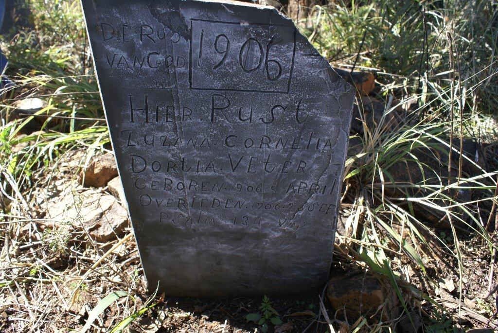 VETER Zuzana Cornelia Dortia 1906-1906