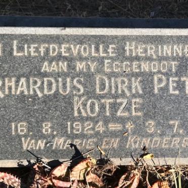 KOTZE Gerhardus Dirk Petrus 1924-1976