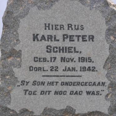 SCHIEL Karl Peter 1915-1942