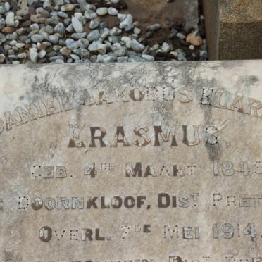 ERASMUS Daniel Jakobus Elardus 1845-1914
