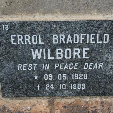 WILBORE Errol Bradfield 1928-1989