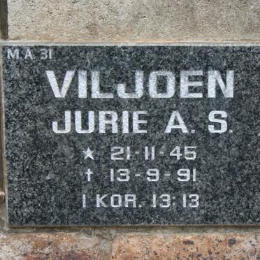 VILJOEN Jurie A.S. 1945-1991