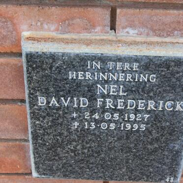 NEL David Frederick 1927-1995