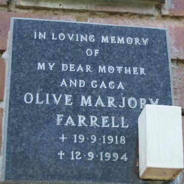 FARRELL Olive Marjory 1918-1994