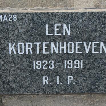 KORTENHOEVEN Len 1923-1991