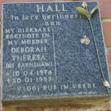 HALL Deborah Theresa nee EARNSHAW 1974-1997