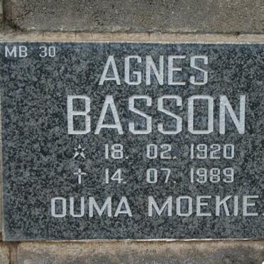 BASSON  Agnes 1920-1989