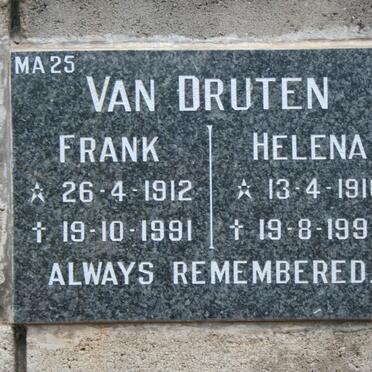 DRUTEN Frank, van 1912-1991 &amp; Helena 1916-1993