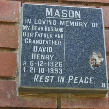 MASON David Henry 1926-1993
