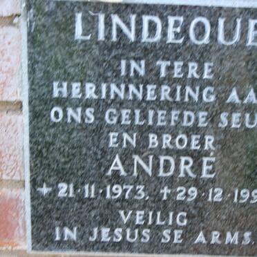 LINDEQUE André 1973-1995