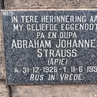 STRAUSS Abraham Johannes 1926-1991