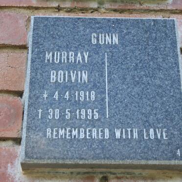 GUNN Murray Boivin 1918-1995