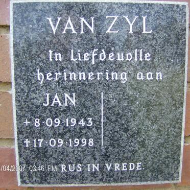 ZYL Jan, van 1943-1998
