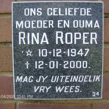 ROPER Rina 1947-2000