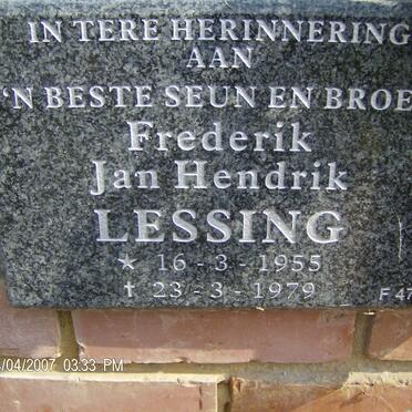 LESSING Frederik Jan Hendrik 1955-1979