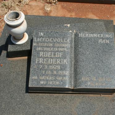 ? Roelof Frederik 1929-1982