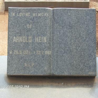 ? Arnold Hein 1921-1969