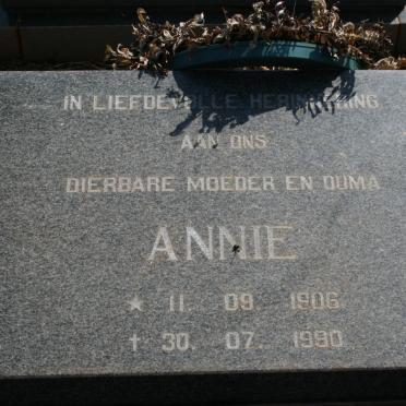? Annie 1906-1990