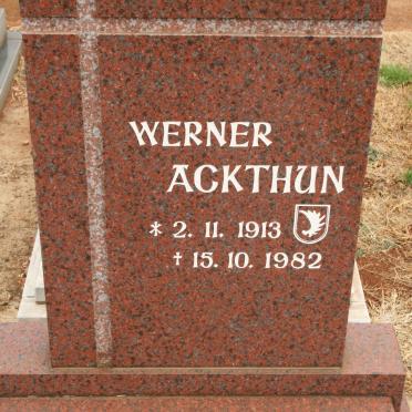 ACKTHUN Werner 1913-1982