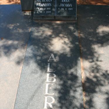 ALBERTS Nicolaas Francois 1919-1980 &amp; Anna Jacoba 1919-