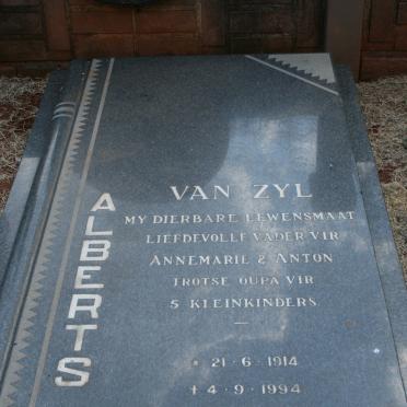 ALBERTS Van Zyl 1914-1994
