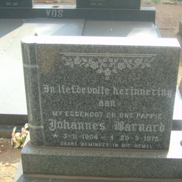 BARNARD Johannes 1904-1975