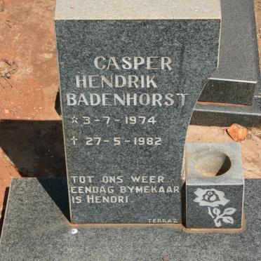 BADENHORST Casper Hendrik 1974-1982