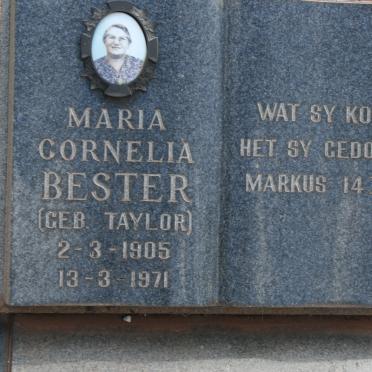 BESTER Maria Cornelia nee TAYLOR 1905-1971