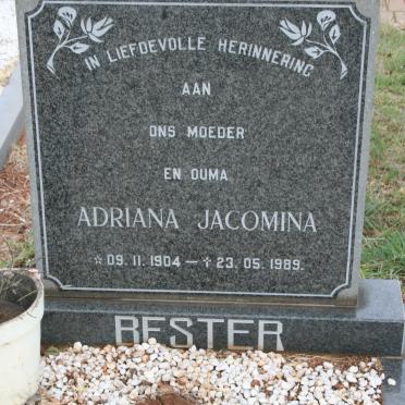 BESTER Adriana Jacomina 1904-1989