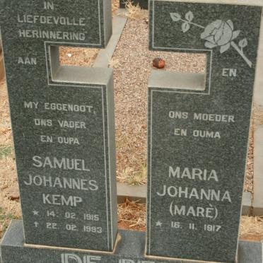 BEER Samuel Johannes Kemp, de 1915-1993 &amp; Maria Johanna MARE 1917-