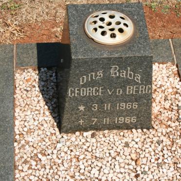 BERG George, v.d. 1966-1966
