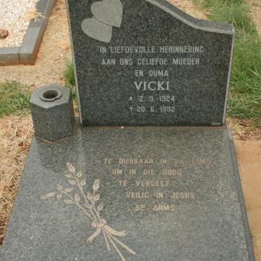 BERGEN Vicki, van 1924-1992