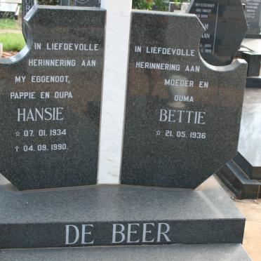 BEER Hansie, de 1934-1990 &amp; Bettie 1936-