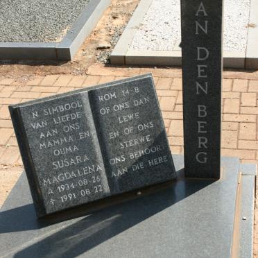 BERG Susara Magdalena, van den 1934-1991