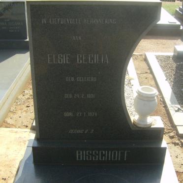 BISSCHOFF Elsie Cecilia nee CELLIERS 1931-1974
