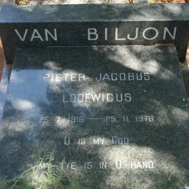 BILJON Pieter Jacobus Lodewicus, van 1916-1978