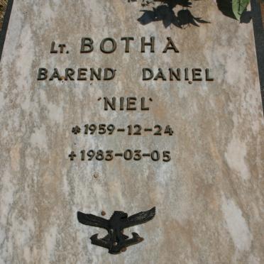 BOTHA Barend Daniel 1959-1983