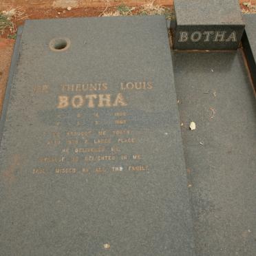 BOTHA Theunis Louie 1930-1982
