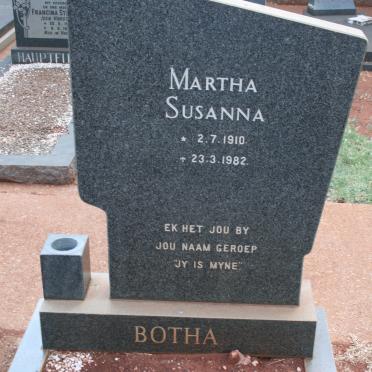 BOTHA Martha Susanna 1910-1982