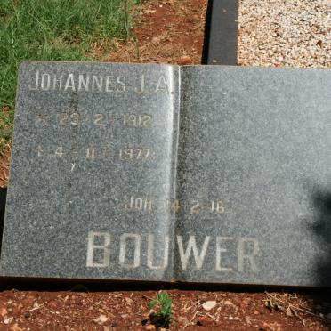 BOUWER Johannes J.A. 1912-1977