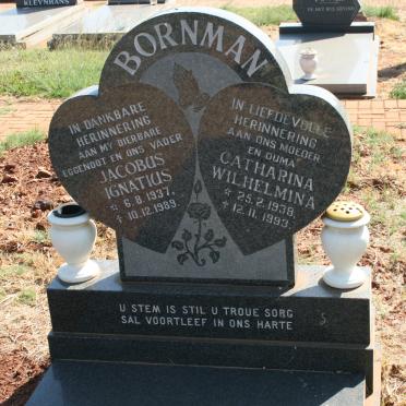 BORNMAN Jacobus Ignatius 1937-1989 &amp; Catharina Wilhelmina 1938-1993