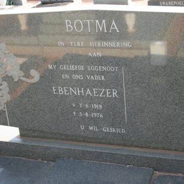 BOTMA Ebenhaezer 1919-1976