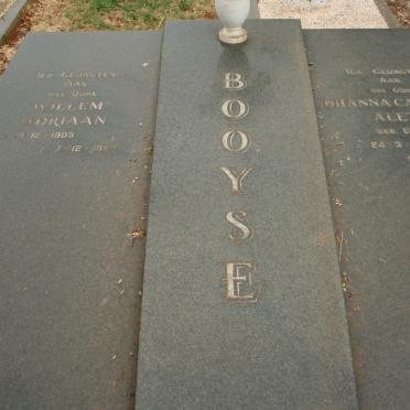 BOOYSE Willem Adriaan 1905-1925 &amp; Johanna Catharina Aletta GREYLING 1903-1998
