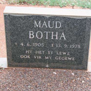 BOTHA Maud 1905-1978