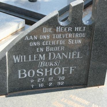 BOSHOFF Willem Daniël 1970-1992