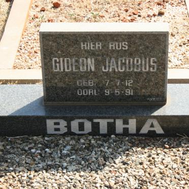 BOTHA Gideon Jacobus 1912-1991